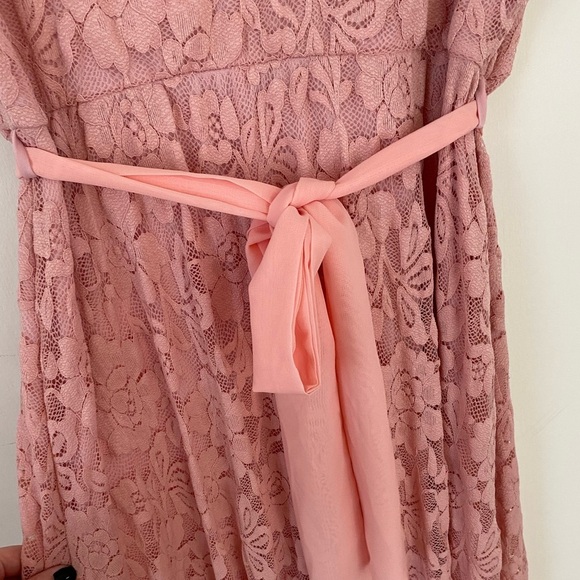 NWT Pink Lace Gown (L) - Picture 5 of 6